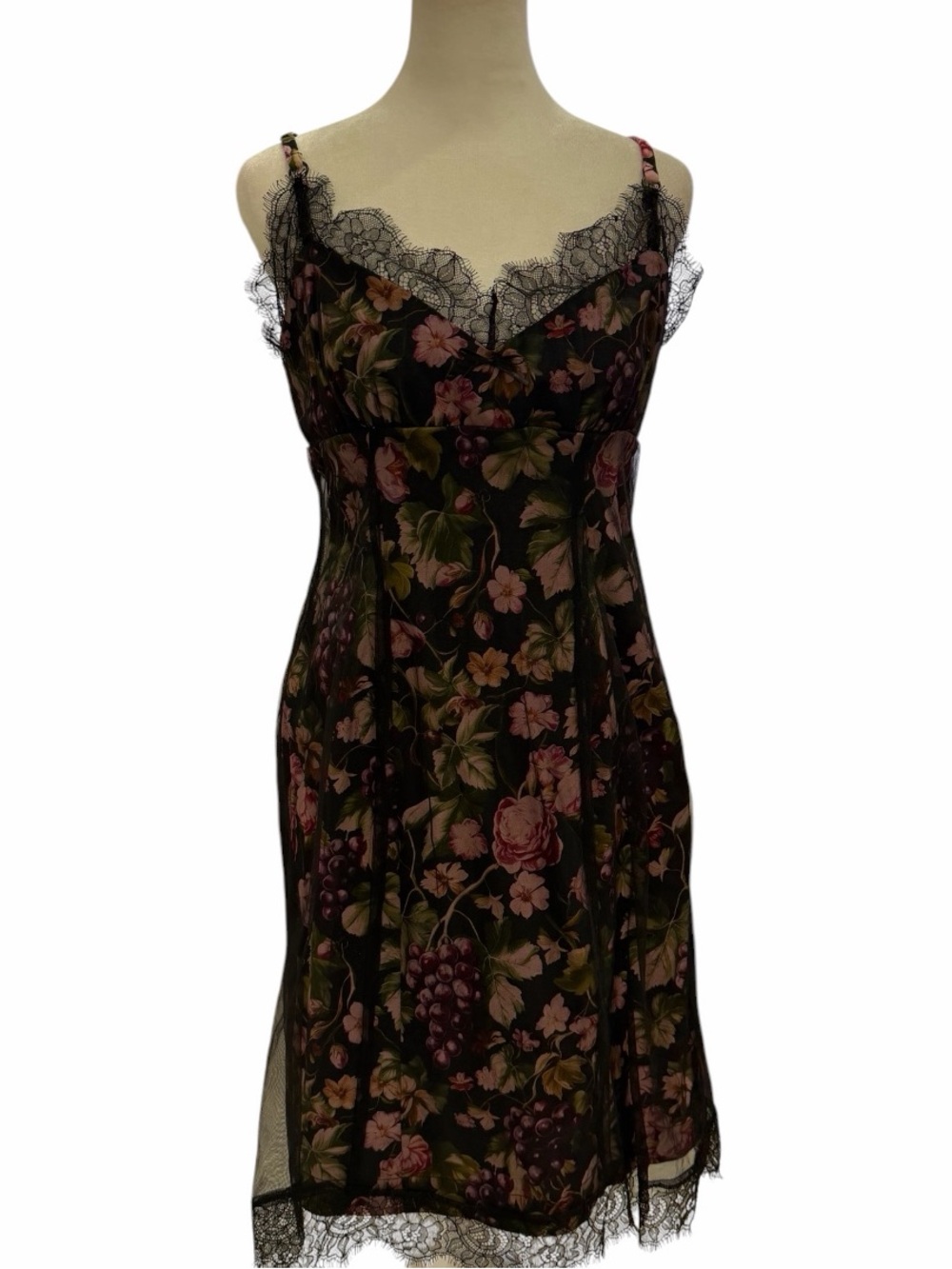 Maeve Floral Lace Bustier Mesh Fruit dress Size Medium - Picture 5 of 7